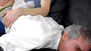 Psychologist richard gets spanked hard by young client aiden