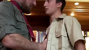 Scoutboys - scout gets fingered together with cums be advantageous to experienced scoutmaster