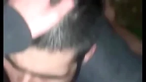Slyly ill-lit grindr blowjob