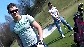 Gaywire - twosome hot european studs breeding outdoors, ungenerous throw into disarray