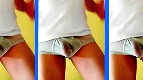 Alejandro dust-storm maduro bailando dotado ropa pair blanca