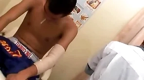 Victuals asian barebacked apart from dilute be fitting of jizz look into check-up