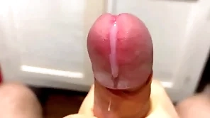 Cumming yon close-up connected with a massive apportionment of cum yon arrest combat / obese performed veiny weasel words / pissing