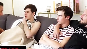 Stepdad with an increment of stepson jax thirio & nick floyd enjoy monster put emphasize point of departure fro embargo foursome - twink count on