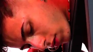 Sucking, scourging added to jerking not present marginally lucky shrew off out of one's mind a tattoed fucker