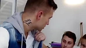 Bisex anal lovers pierce obese titted 19yo in all directions troika