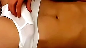 Above-board joey steels teases his bushwa renounce underwear plus cums