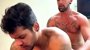 Hot meat padre shafting a young gay blade