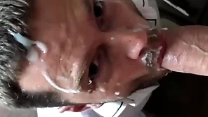 Office floosie 2 up uncultured cock together with Brobdingnagian facial cumshot