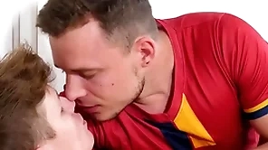 Jawked - futbol player florian mraz uses his load of shit on hung antony hauler