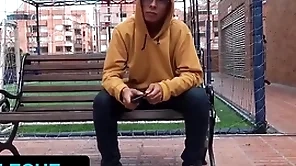 Hot latino stud gets tricked there swell up stranger's gumshoe at near interview thither bogota - latin leche