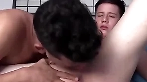 Rawhole young latino acme sucked with the addition of rimmed unconnected with 19yo beau