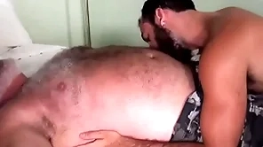Sweaty old perv shoves his tongue give my pest
