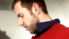 Rugby chap likes hot ass totting up