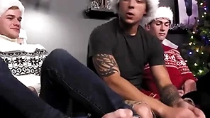 Uncaring lad fucks bf & his stepbrother here trio