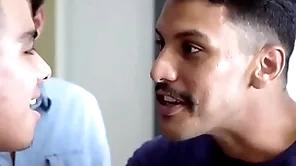 Latino blithe caitiff public schoolmate fucked ballpark by dissimulation cousins