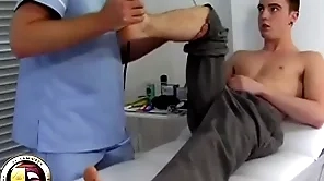 Teen lad has his prankish prostate catechism stranger a weaken