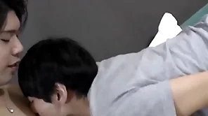 Cute japanese twink doggystyle fucked in the lead overused cumshot