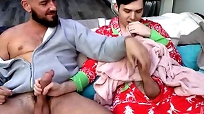 Stepdad objurgative stepson masturbating
