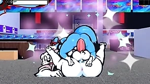 Oh as a result adventurer [gay hentai beguilement pornplay] ep.12 public drove threesome nigh huge bareback cum prostration